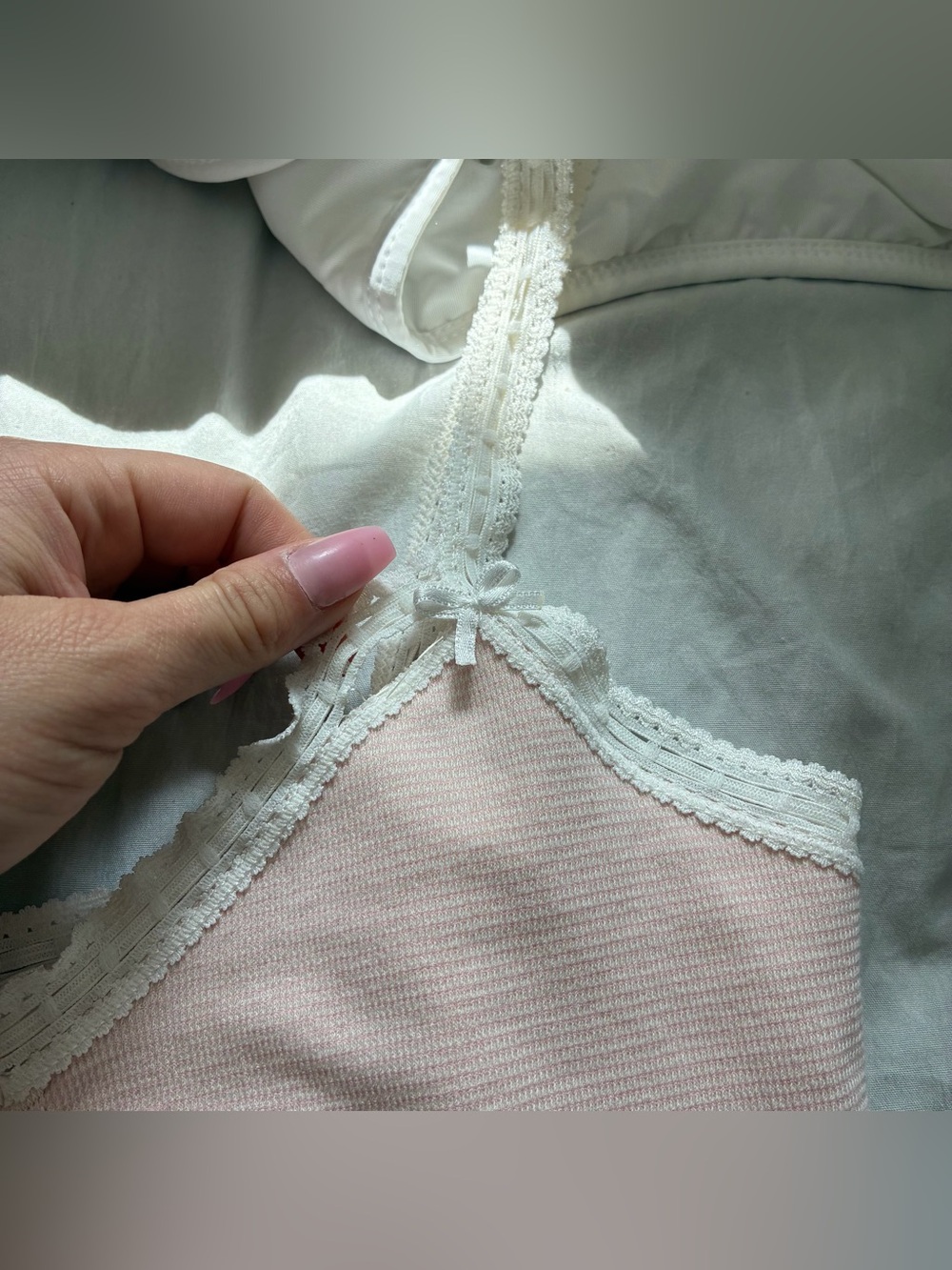 Out From Under for Urban Outfitters pink cropped top - Picture 6 of 6